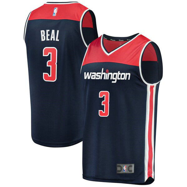 Camiseta Bradley Beal 3 Washington Wizards Statement Edition Armada Hombre